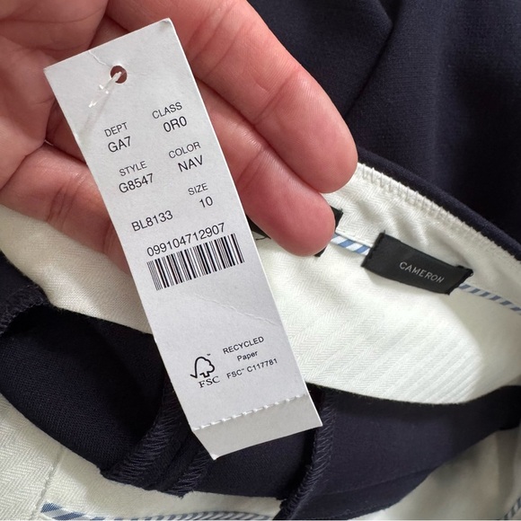 J. Crew NWT Navy Cameron Trousers - Picture 8 of 8